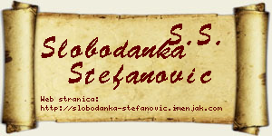Slobodanka Stefanović vizit kartica